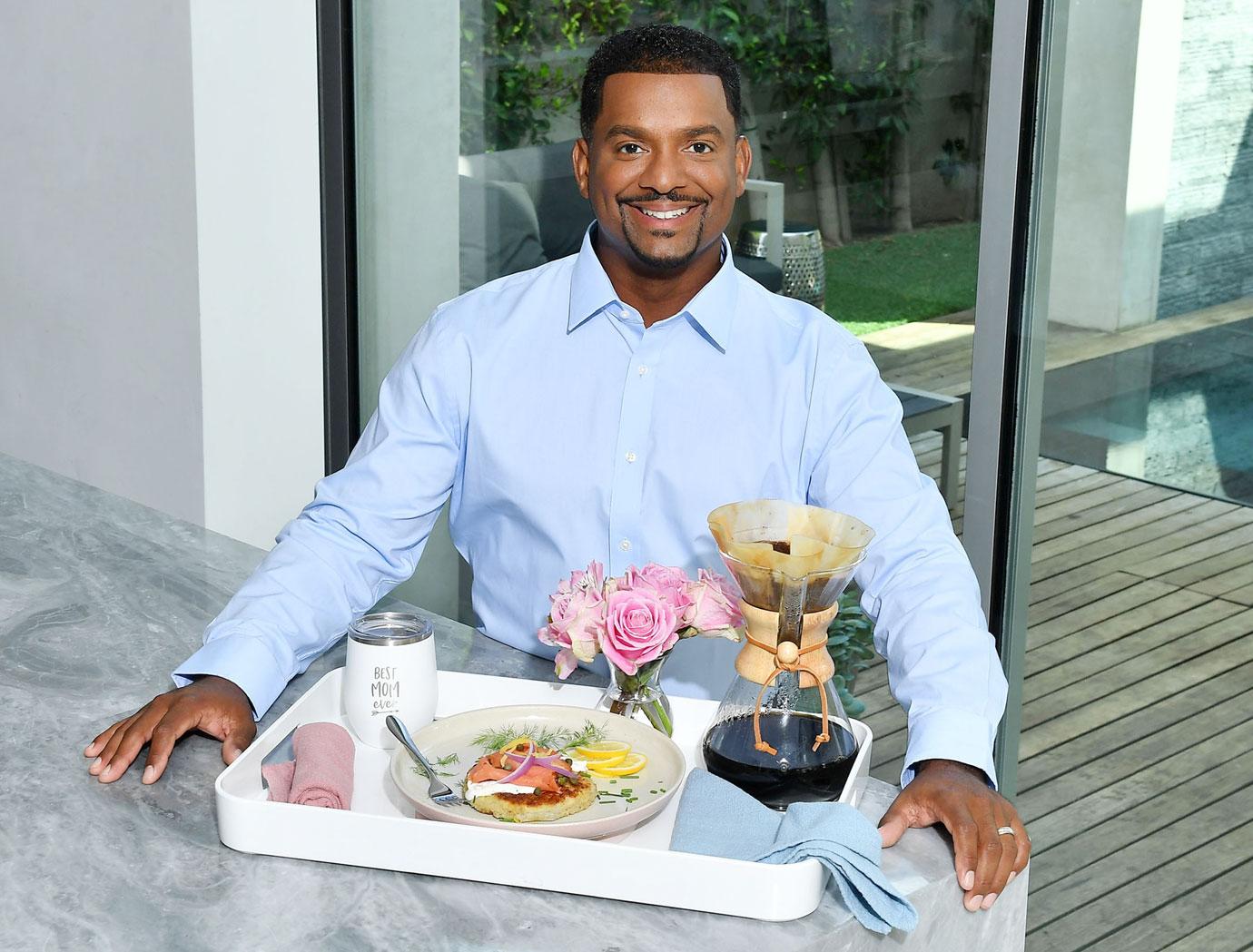 Alfonso Ribeiro with Mothers Day Breakfast in Bed