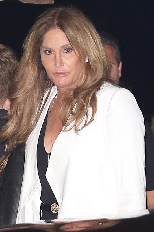 Caitlyn Jenner keeps it classy in a jumpsuit while leaving dinner