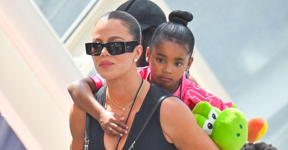 image of Khloé Kardashian revealed daughter True saw and spoke to a ghostly 'little girl' in their rental home.