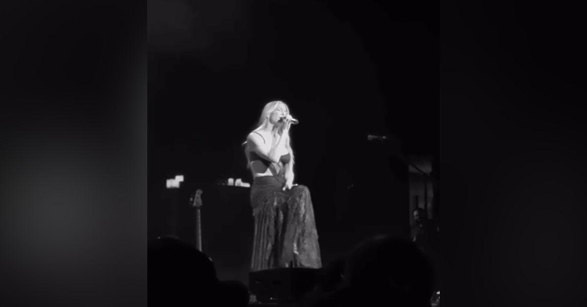 image of The singer performed at the historic Ryman Auditorium on December 12.