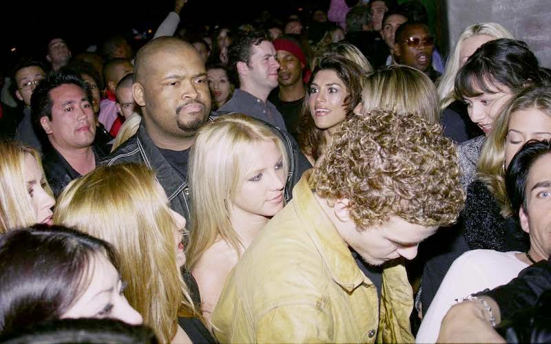 Britney Spears and ex Justin Timberlake paint on smiles at the 2002 Super  Bowl in unseen snaps