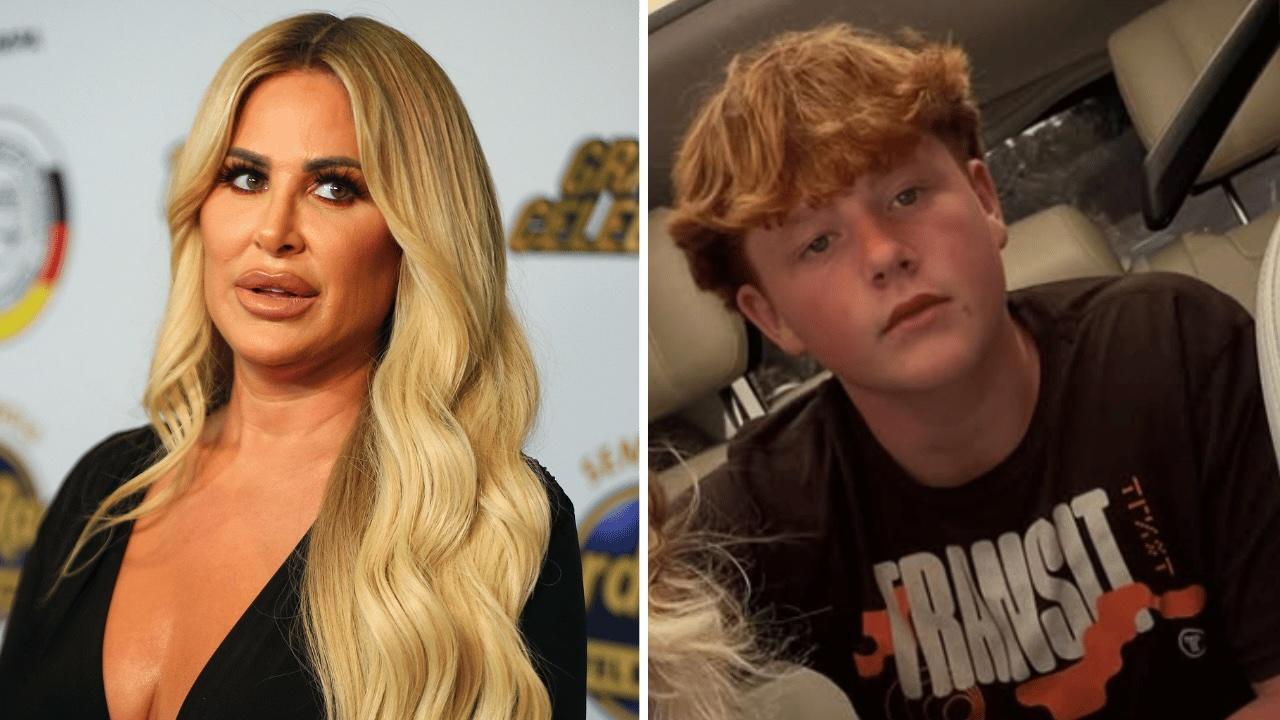 Photo of Kim Zolciak and Kroy Biermann Jr. 