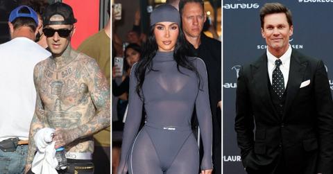 Photo of Travis Barker, Kim Kardashian and Tom Brady