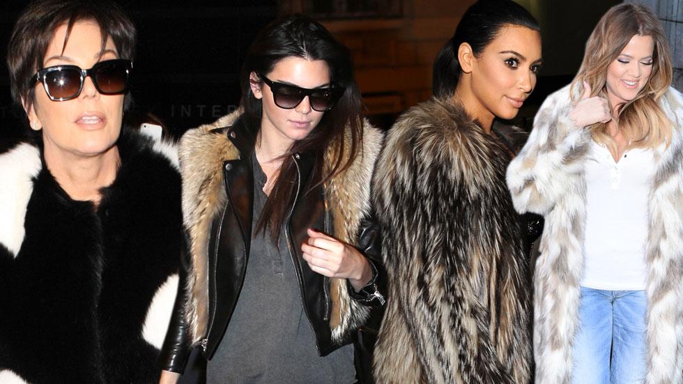 kardashians fur fashion