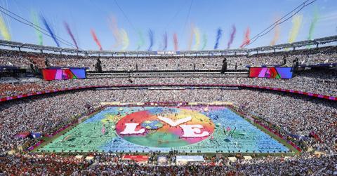 Photo of the World Cup Halftime Show.