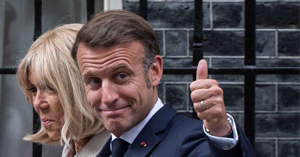 Photo of Brigitte and Emmanuel Macron