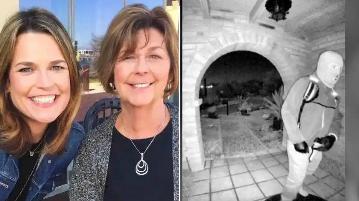 image split of Savannah Guthrie and Nancy and suspect