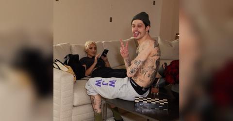 pete davidson tattoo kim kardashian kiss