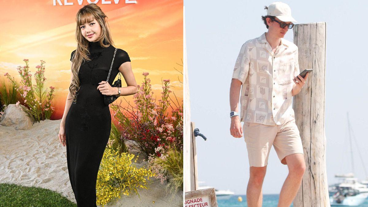 Split photo of 'BLACKPINK' Lisa and Frédéric Arnault