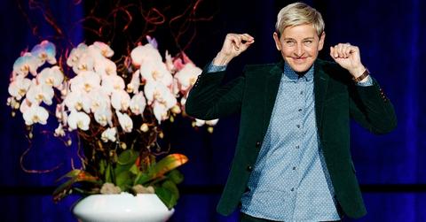 Ellen Degeneres on stage in 2018