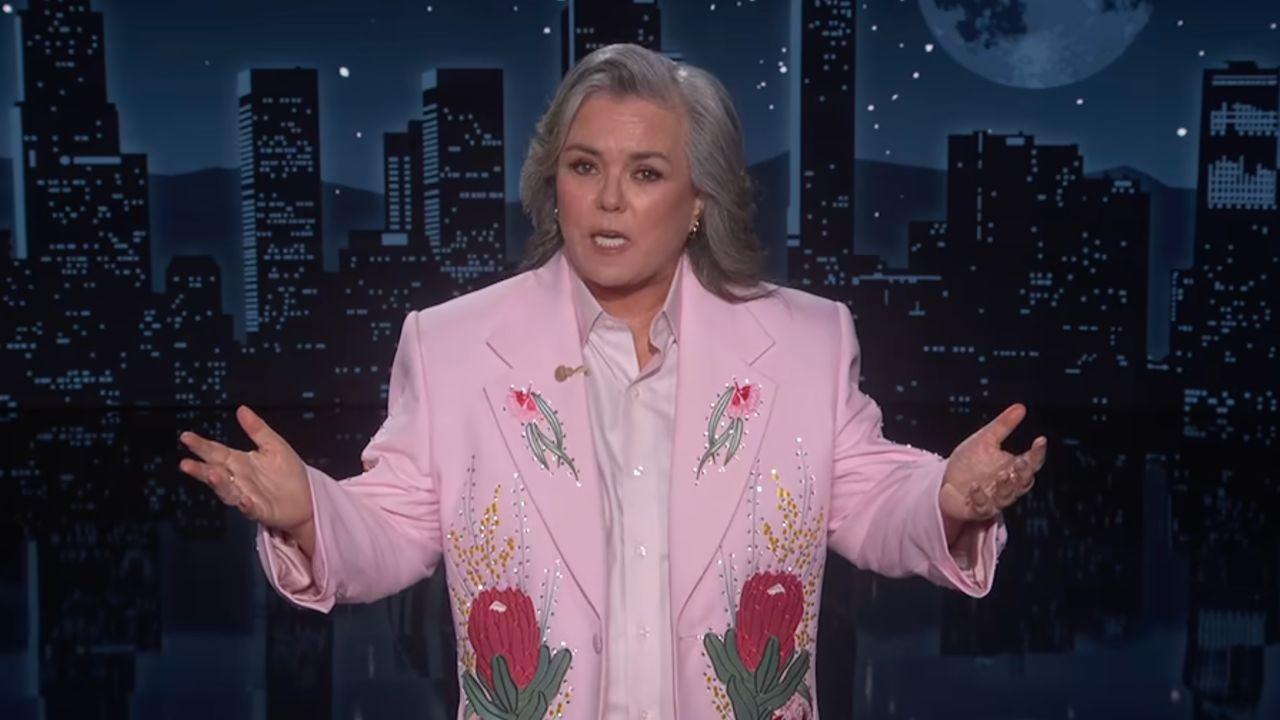Image of Rosie O’Donnell continued with her Donald Trump jokes throughout her guest-hosting week.