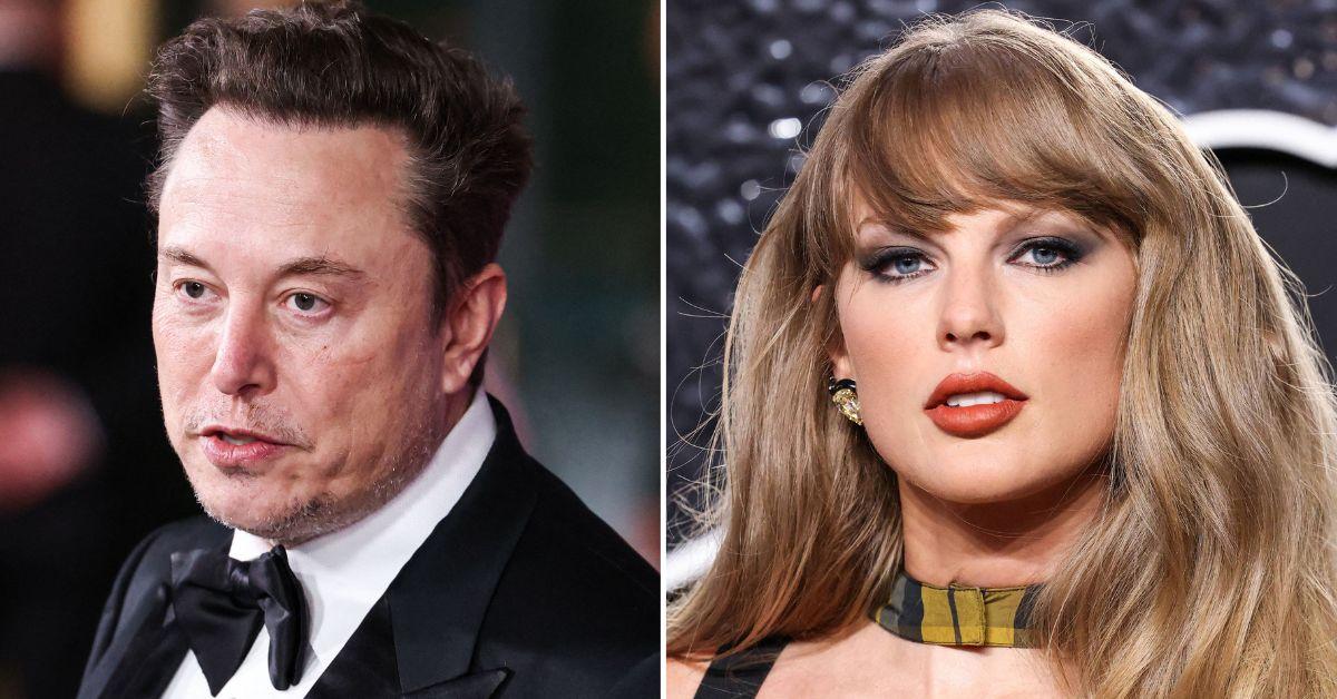 Composite photo of Elon Musk and Taylor Swift.