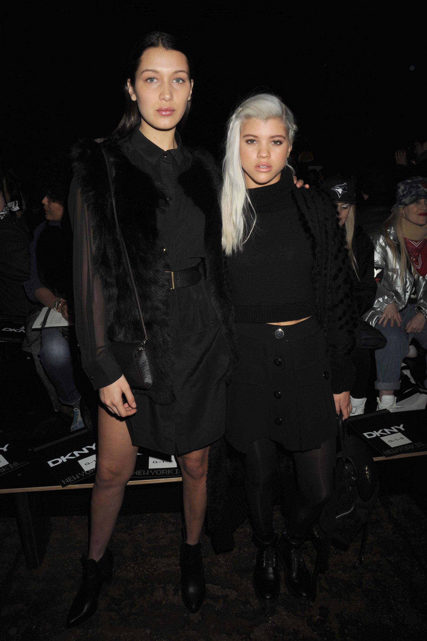 Celebrities front row for DKNY Fall/Winter 2015 Runway Show in NYC