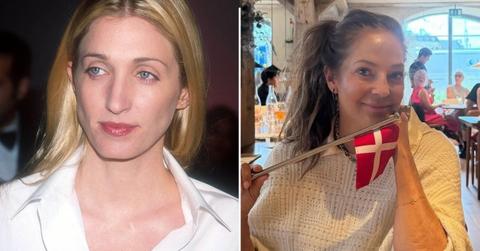 Split photo of Carolyn Bessette Kennedy & Kelly Klein