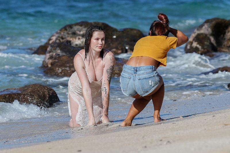 Ireland baldwin naked bikini body beach photoshoot hawaii pics 1