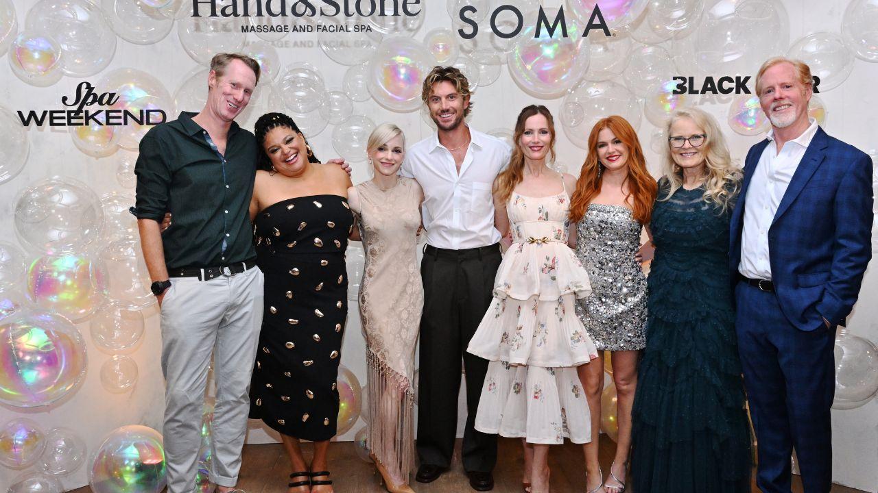 image of The cast made a surprise appearance in NYC on August 18. 