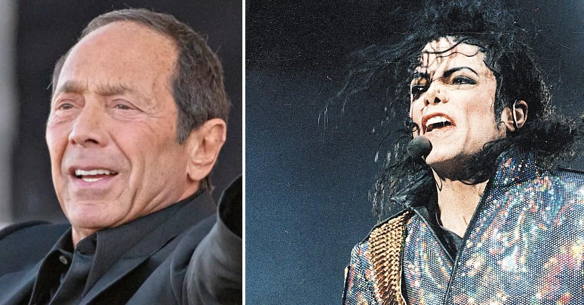 Photo of Paul Anka and Michael Jackson