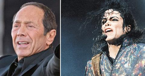 Photo of Paul Anka and Michael Jackson