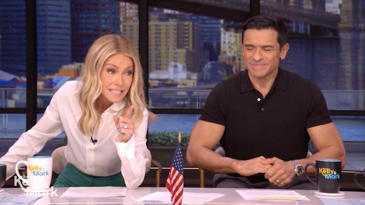 Image of Kelly Ripa admitted she's been hiding David Beckham's honey from her husband, Mark Consuelos.