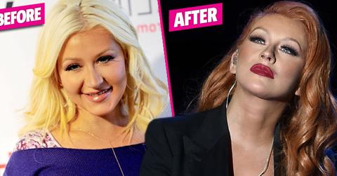 christina aguilera plastic surgery make over