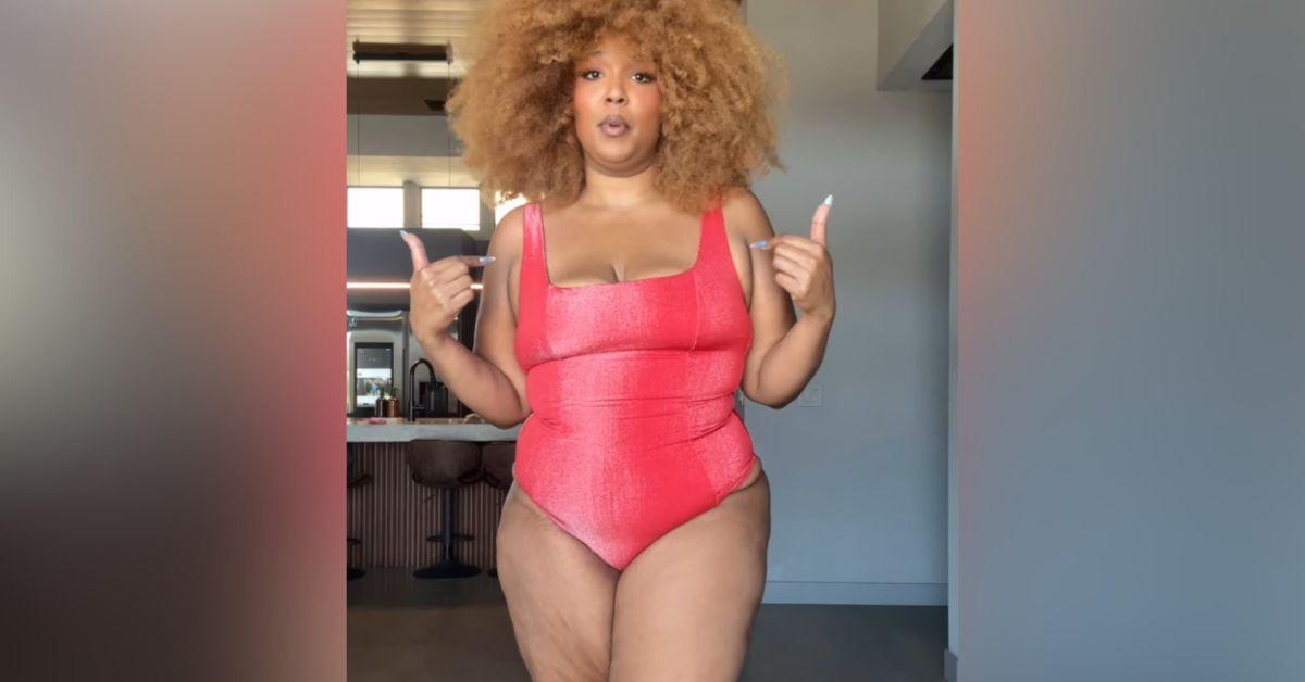 singer lizzo flaunts dramatic weight loss tiny purple bikini photos
