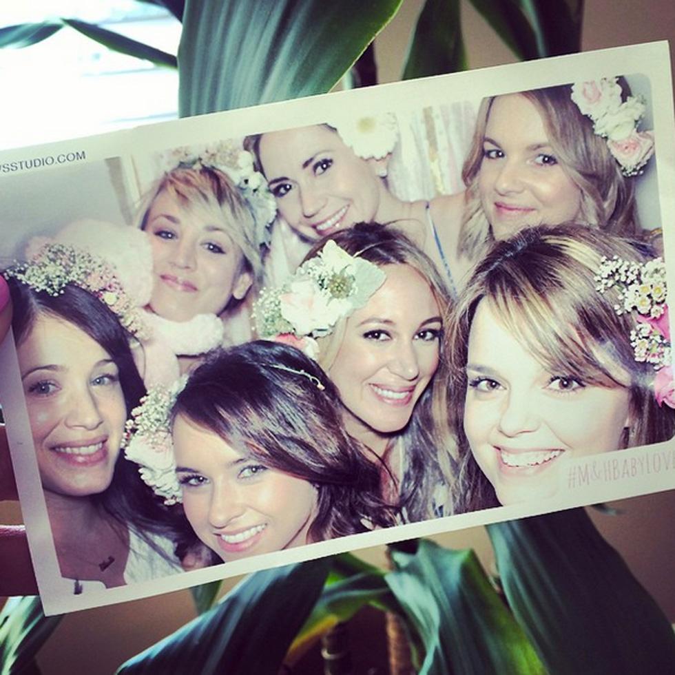 Haylie duff baby shower photo booth