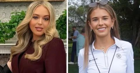 split photo of tiffany trump (left) and kai trump