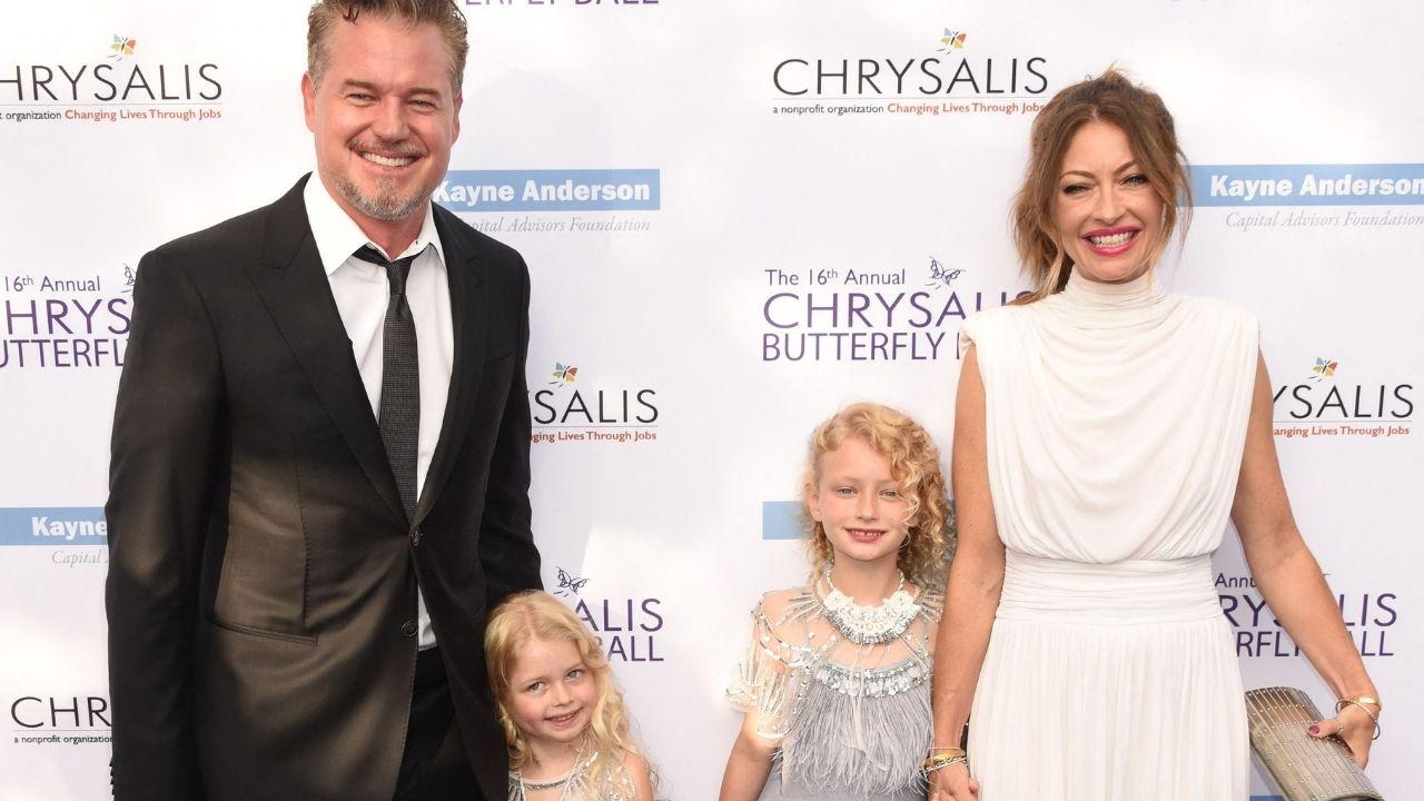 Photo of Rebecca Gayheart, Eric Dane and daughters Billie and Georgia