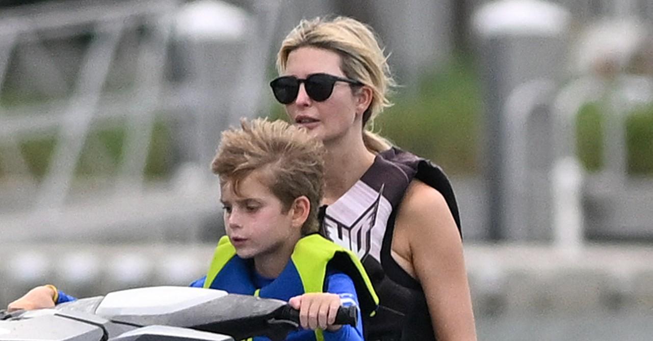 ivanka trump takes son jet ski ride daddy donald disastrous debate