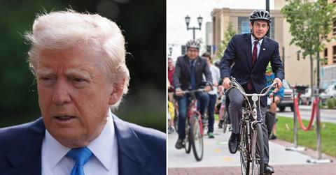 Composite photo of Donald Trump and Pete Buttigieg