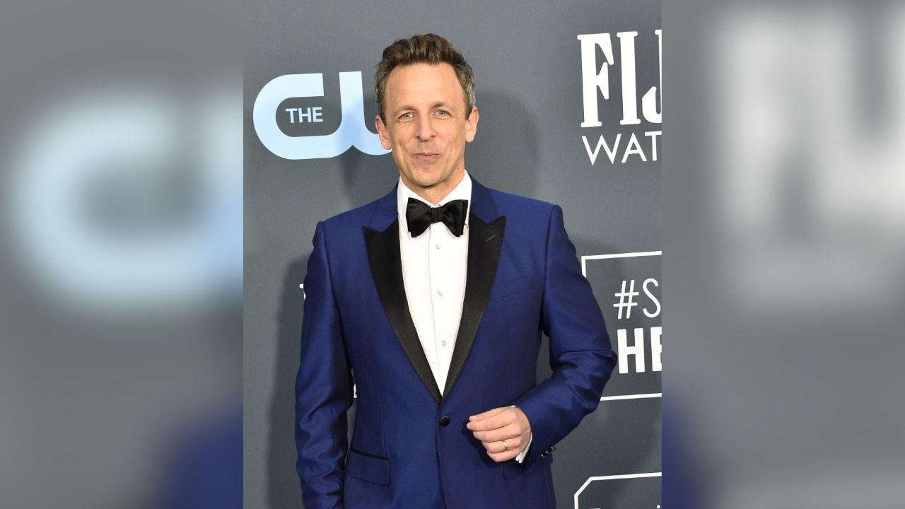 Image of Seth Meyers continued performing while the show remained off the air.