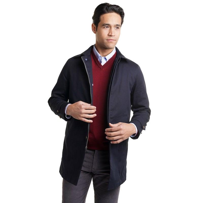 peter manningcarnegie coat navy