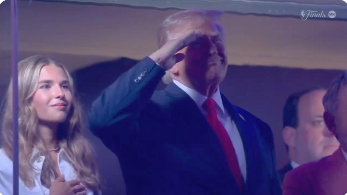 Photo of Donald and Kai Trump