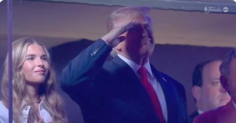 Photo of Donald and Kai Trump