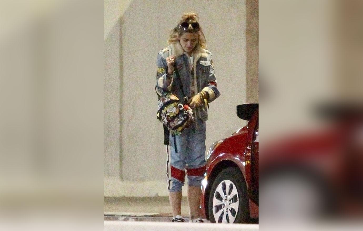 *EXCLUSIVE* Paris Jackson makes a stop with a friend after sushi dinner at Nobu