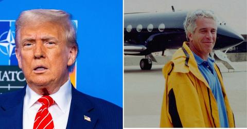 Composite photo of Donald Trump and Jeffrey Epstein.