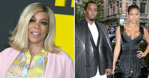 Photo of Wendy Williams and a picture of Sean 'Diddy' Combs and Cassie Ventura.