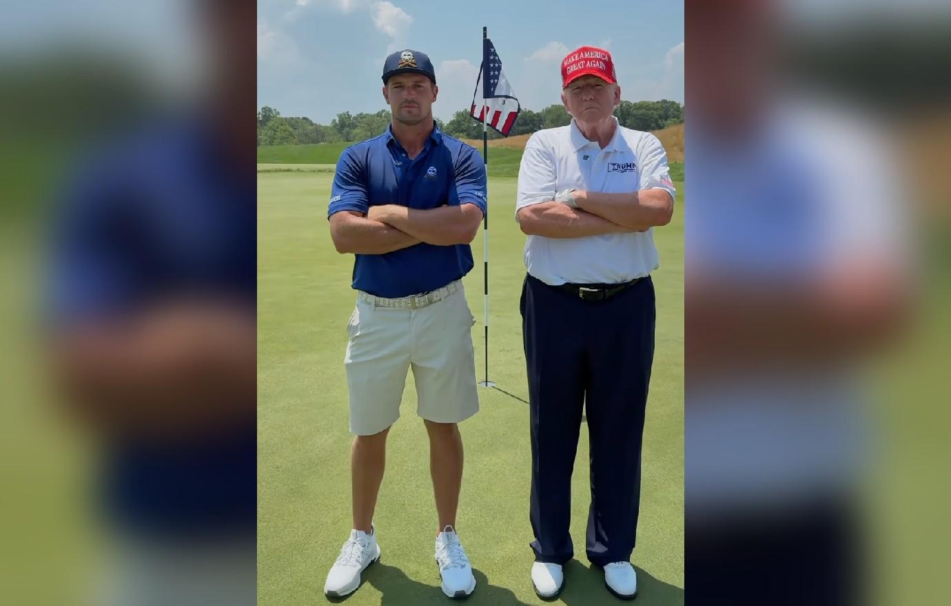 donald trump slammed for appearing on golfer bryson dechambeaus podcast ig