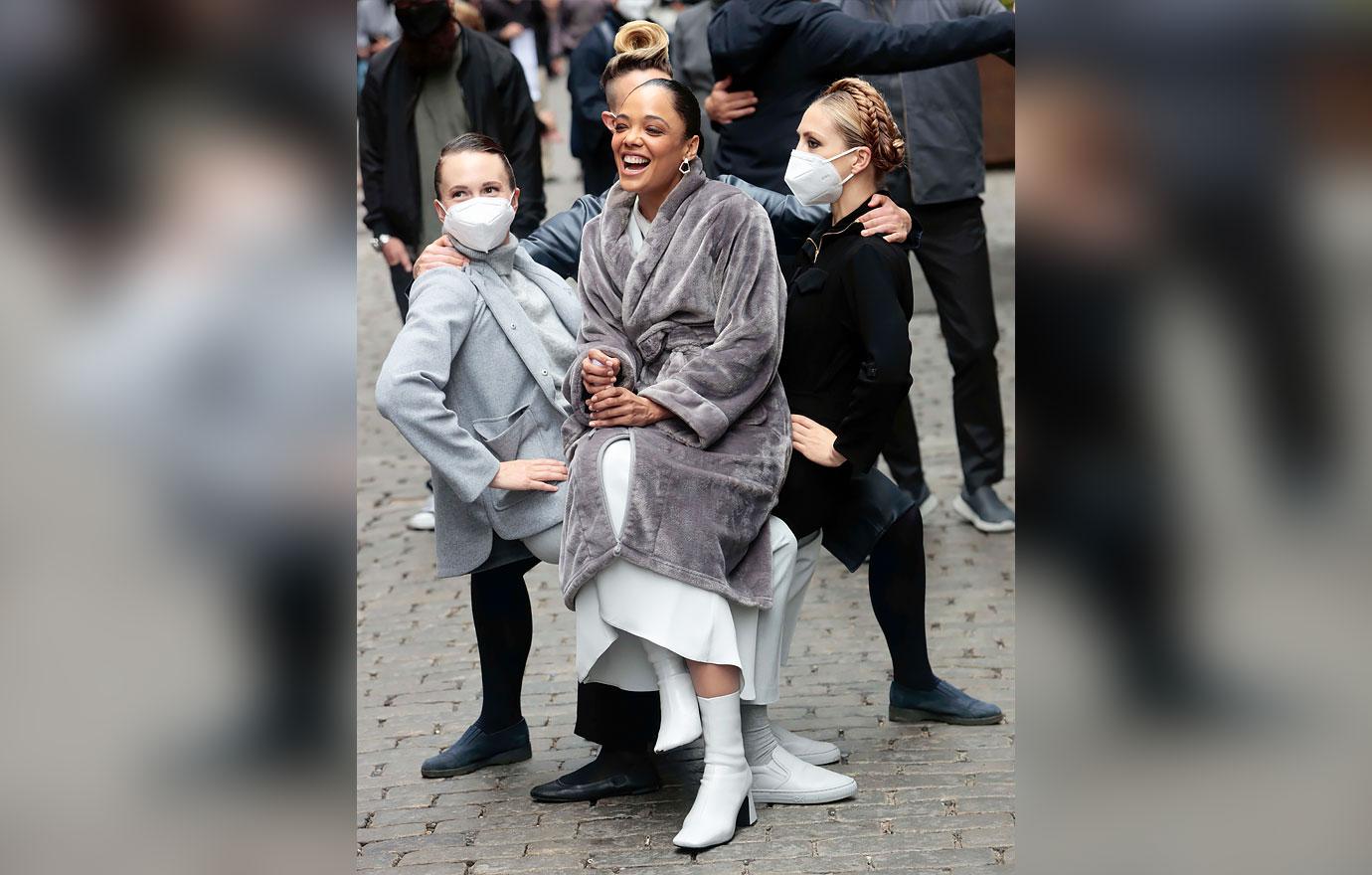 tessa thompson filming westworld