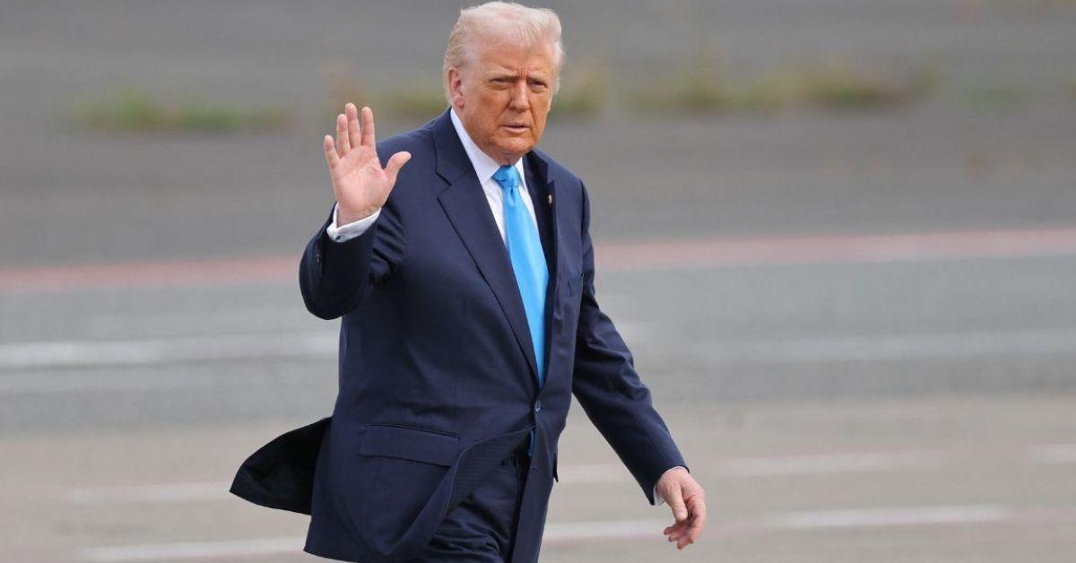 image of Donald Trump landed back in Washington, D.C., on Thursday, October 30, after his trip to Asia.