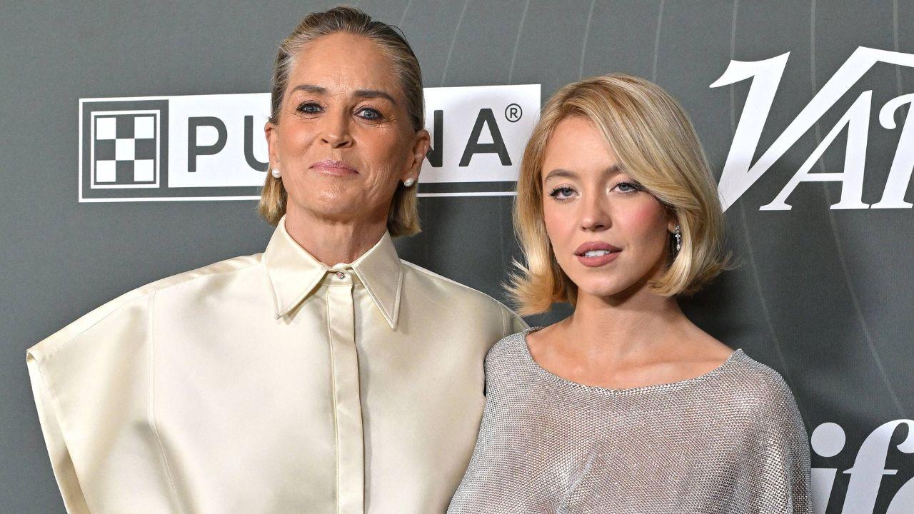 image of Sharon Stone had previously joked about Sydney Sweeney's nudity while discussing their roles in 'Euphoria' Season 3.
