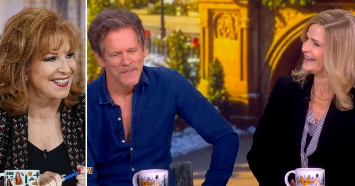 Composite photo of Joy Behar, Kevin bacon and Kyra Sedgwick