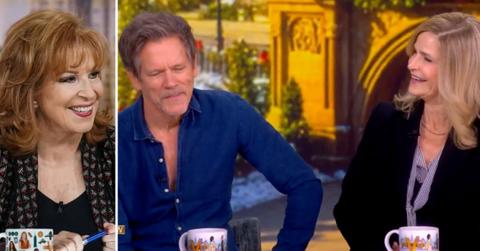 Composite photo of Joy Behar, Kevin bacon and Kyra Sedgwick