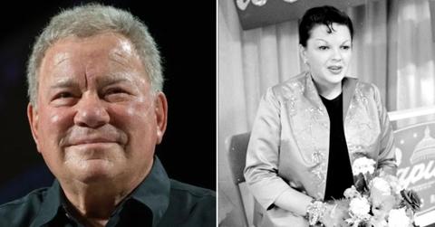 Split photo of William Shatner and Judy Garland