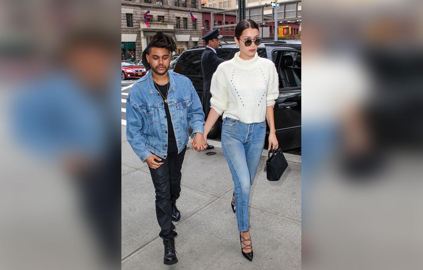 The Weeknd and Bella Hadid hand in hand in NYC