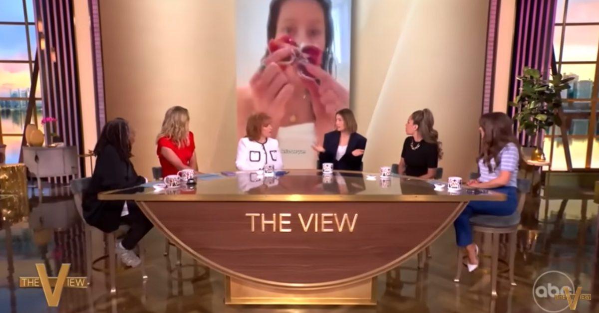 the view whoopi goldberg questions jessica biel gross habit eating shower