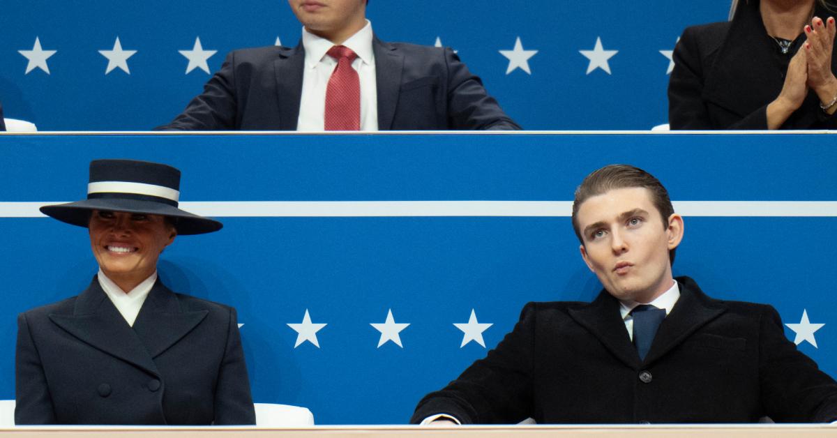 Image of Melania Trump is very protective of her 19-year-old son, Barron.