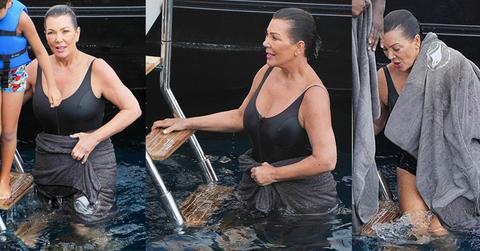 Kris jenner weight gain swimsuit bikini body labor day