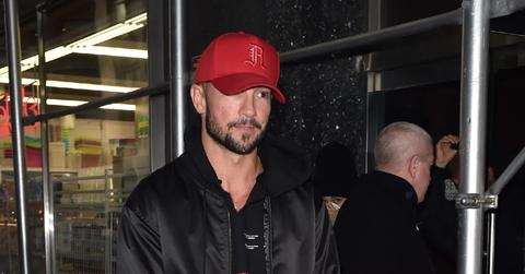 Justin Bieber is seen with wife Hailey Baldwin and his Pastor Carl Lentz at offices in Manhattan New York