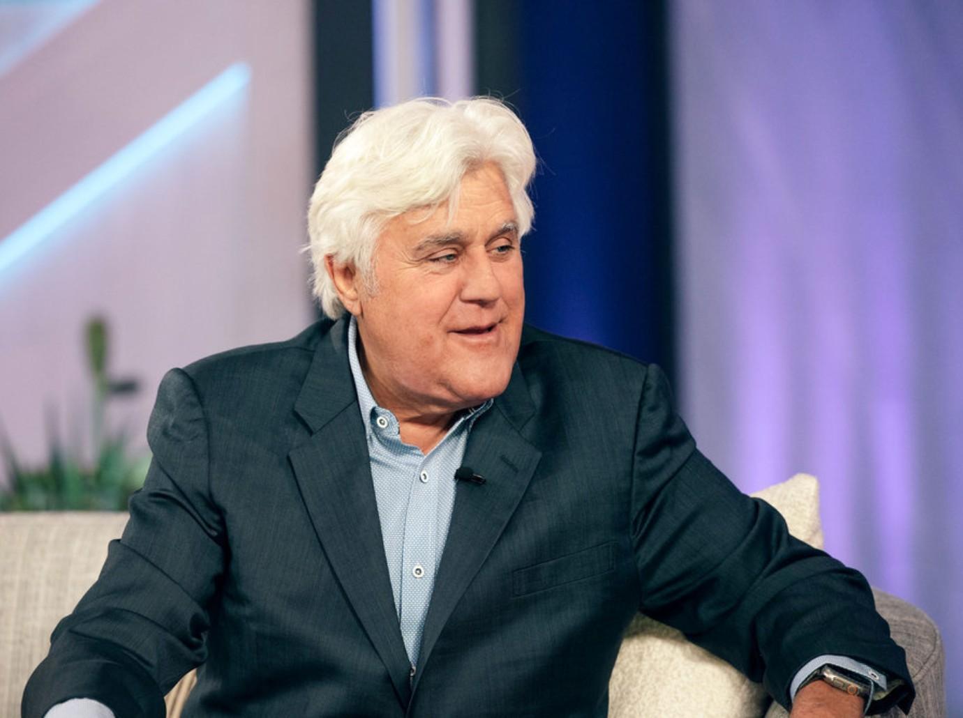 jay leno debuts new face after gasoline fire accident photos